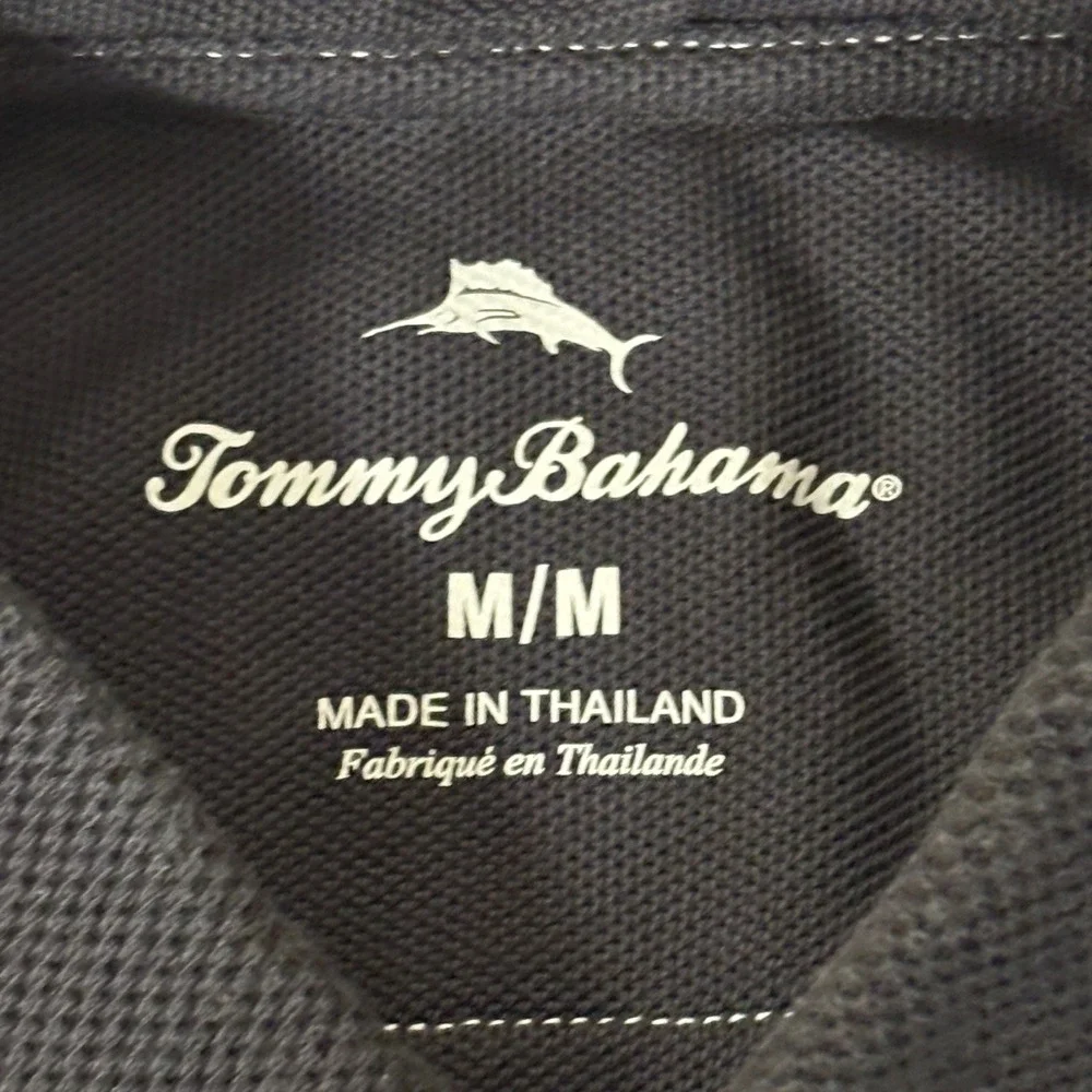 Tommy Bahama TCU Horned Frogs Polo Shirt Mens Medium Gray Short Sleeve NCAA Golf